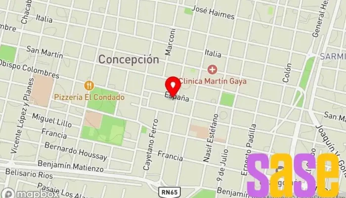 mapa de 97.1 Radio Concepción Emisora de radio en Concepción