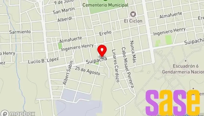 mapa de Abel Moscatelli es AM seyse servicios eléctricos y seguridad electrónica Servicio de instalación eléctrica, Tienda de alarmas antirrobo, Tienda de cámaras, Proveedor de alarmas de incendio en Concepción del Uruguay