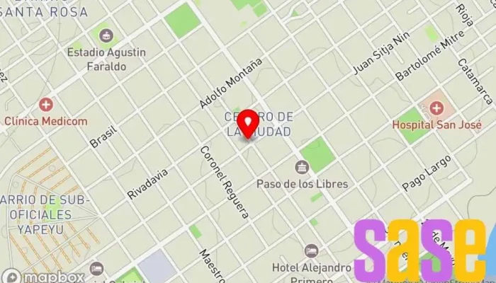 mapa de Activa Fm 101.7 Mhz Emisora de radio en W3230AAQ Corrientes