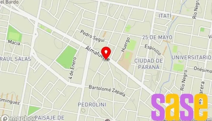 mapa de Aeinsumos Tienda de artículos para el hogar, Tienda de alarmas antirrobo, Tienda de cámaras, Tienda de motores eléctricos, Tienda de bricolaje, Proveedor de sistemas de seguridad, Tienda de herramientas y troqueles en Paraná