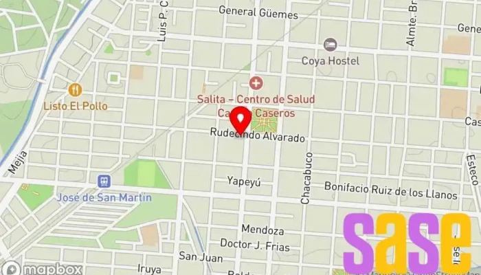 mapa de AF Ingeniería SRL Tienda de electricidad en Salta