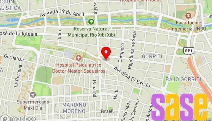 mapa de Aguilar Electricidad del Automotor Taller de automóviles en San Salvador de Jujuy
