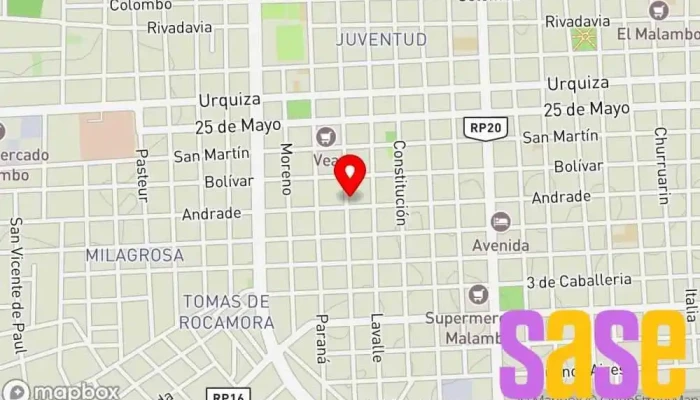 mapa de Agustin Navarro, reparacion de electrodomesticos y electronica basica Taller de reparaciones eléctricas en Gualeguaychú