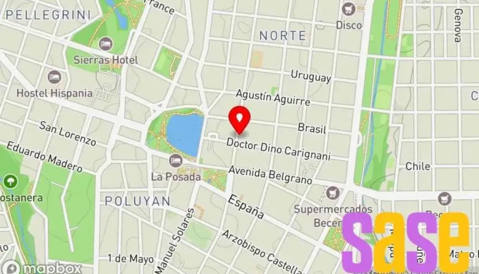 mapa de Alía Electricidad Tienda de electricidad en Alta Gracia