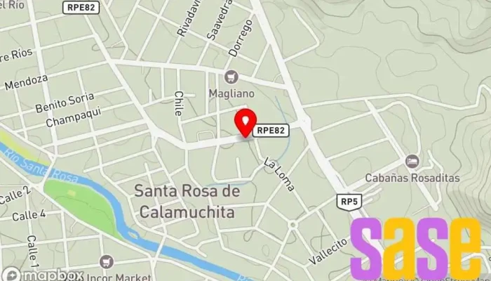 mapa de Amper - insumos electricos Tienda de electricidad en Santa Rosa de Calamuchita