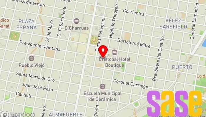 mapa de Artelec S.R.L. Tienda de electricidad en Concordia