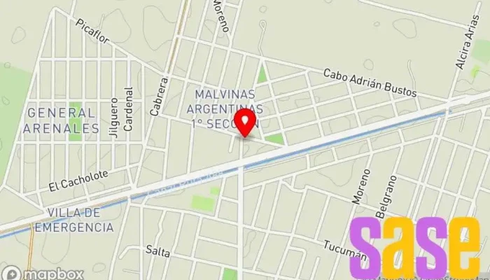 mapa de Arzani Electricidad Ferretería en Malvinas Argentinas 1ra secc.