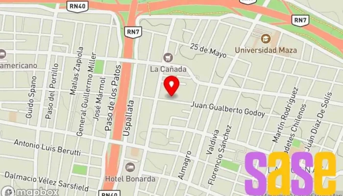 mapa de Asce Electricidad y Automatizacion Electricista en Guaymallén