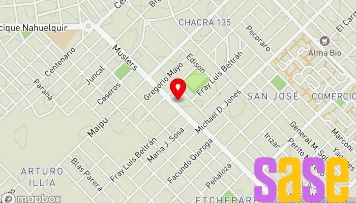 mapa de Barba negra electricidad del automotor Taller de reparación de automóviles en Trelew
