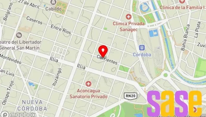 mapa de Biasotto Miguel Trabia - Rep Electronica Venta Materiales  en Córdoba