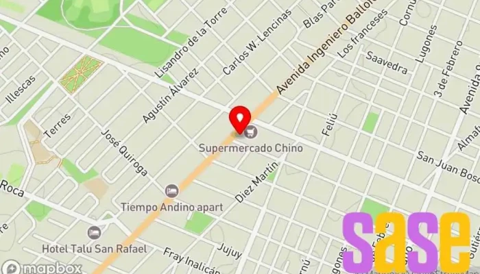mapa de Bocha Electrónica Proveedor de repuestos de electrodomésticos en San Rafael