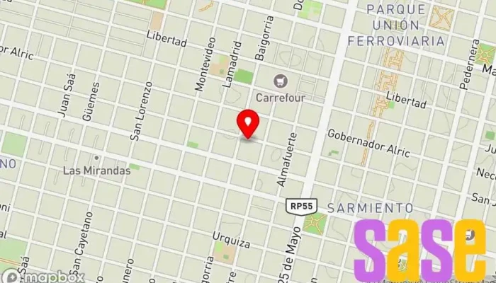mapa de Carpediem group multimedia s.r.l. Emisora de radio en Villa Mercedes