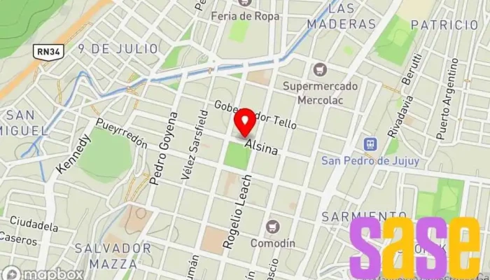 mapa de Castillo San Pedro - Jujuy Tienda de electrónica, Tienda de artículos para el hogar, Tienda de motocicletas en San Pedro de Jujuy