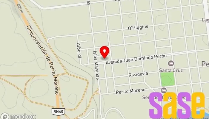 mapa de Cefyap N 5 Centro educativo en Perito Moreno
