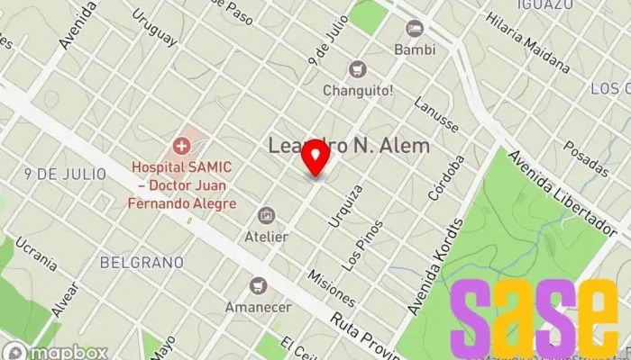 mapa de CELA Oficinas de empresa en Leandro N. Alem