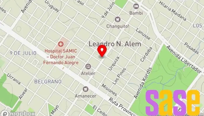mapa de CEN Tecnología Tienda de informática en Leandro N. Alem