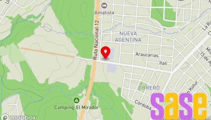mapa de Central Electrica SECCO WANDA Asociación u organización en Wanda
