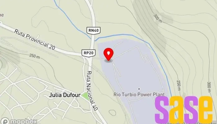 mapa de Central Termo electrica Rio Turbio Central eléctrica en Julia Dufour