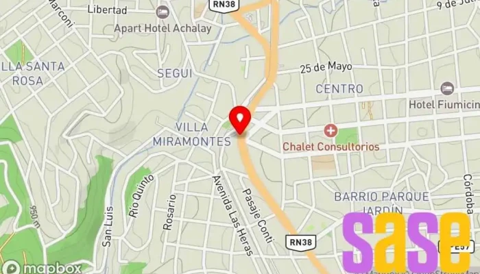mapa de Cetrogar Tienda de electrónica, Tienda de informática, Tienda de motocicletas en La Falda
