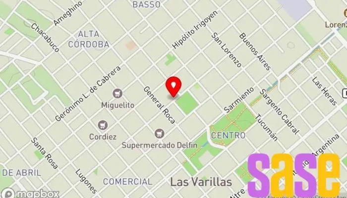 mapa de Cetrogar Tienda de electrónica, Tienda de informática, Tienda de motocicletas en Las Varillas