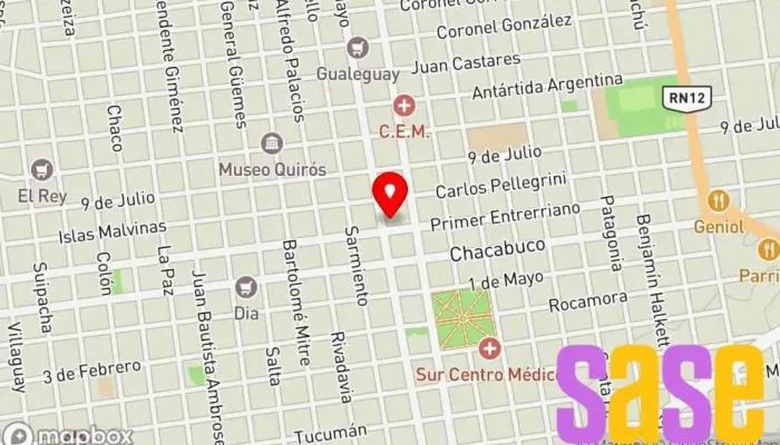mapa de Cetrogar Tienda de electrónica, Tienda de informática, Tienda de motocicletas en Gualeguay