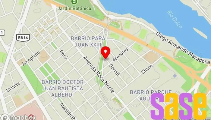 mapa de Chacarereando  en Santiago del Estero
