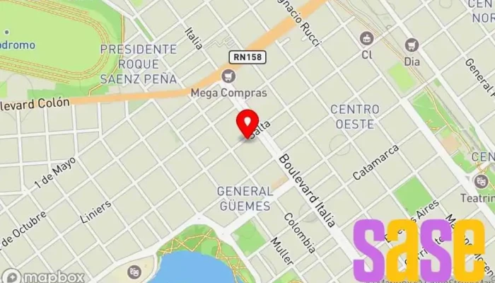 mapa de CJB Electrificadores Y Arreadores  en Villa María