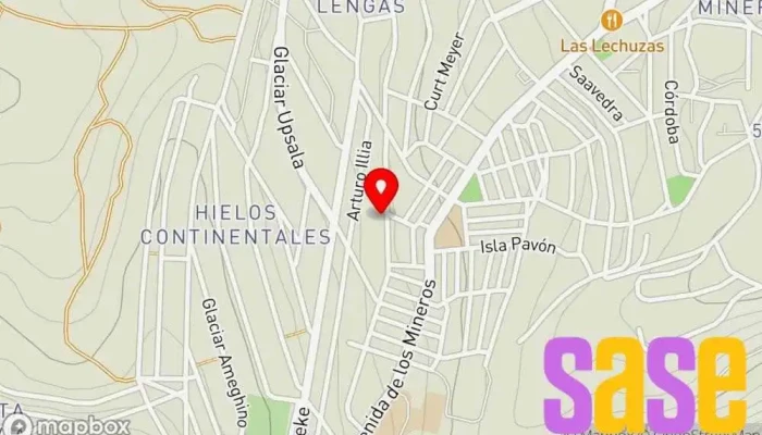 mapa de com-tex servicios electricos Oficinas de empresa en Río Turbio
