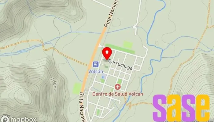 mapa de Comision Municipal Oficina de la Administración en Volcan