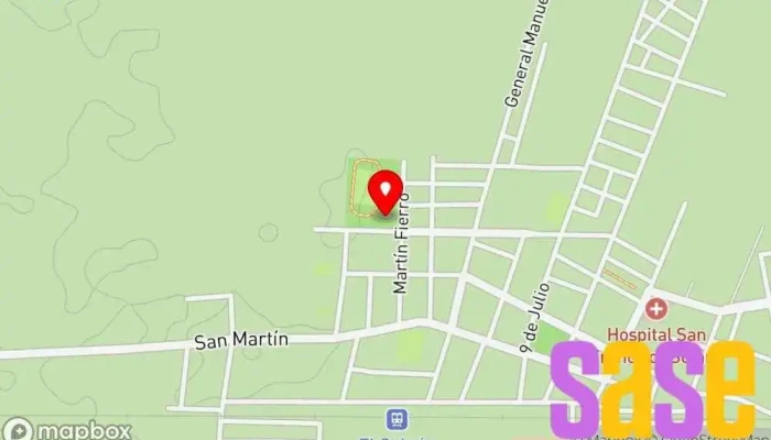 mapa de Complejo Polideportivo El Galpón Polideportivo en Galpon