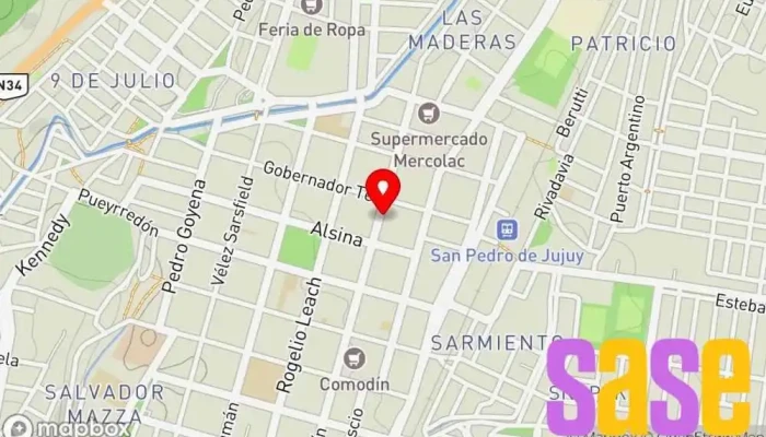 mapa de Contacto San Pedro Tienda de iluminación, Tienda de electricidad en San Pedro de Jujuy