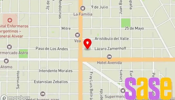 mapa de Cooperativa Cecsagal Compañía eléctrica en Mendoza
