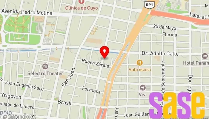 mapa de Cooperativa de Electricidad Santa Rosa Ltda Compañía eléctrica en Mendoza