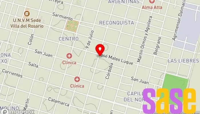 mapa de Cooperativa de Electricidad Villa del Rosario Comercio en Villa del Rosario