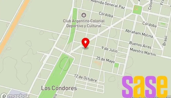 mapa de COOPERATIVA DE PROVISION DE SERVICIOS ELECTRICOS, OBRAS Y Proveedor de servicios de Internet en Los Condores