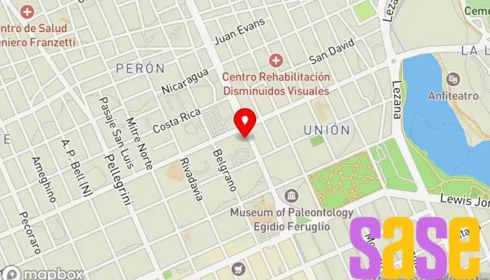 mapa de Cooperativa de servicios de Trelew - Agua y cloacas Compañía suministradora de agua en Trelew