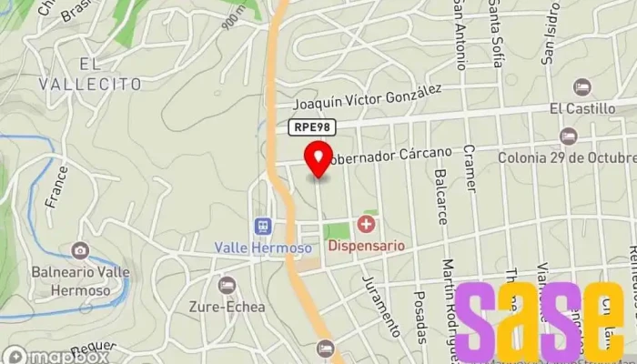 mapa de Cooperativa de Servicios San Antonio Ltda Empresa de tratamiento del agua en Valle Hermoso