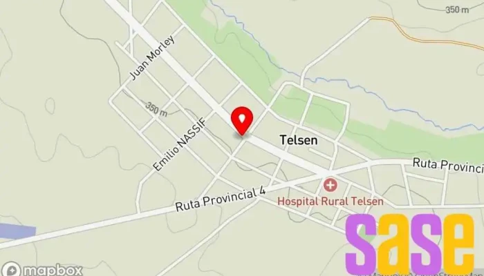 mapa de Cooperativa Electrica Asociación u organización en Telsen