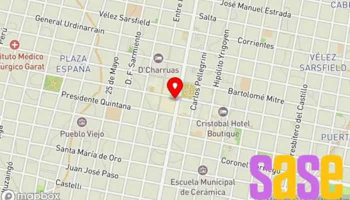 mapa de Cooperativa Electrica y Otros Servicios de Concordia Compañía eléctrica en Concordia