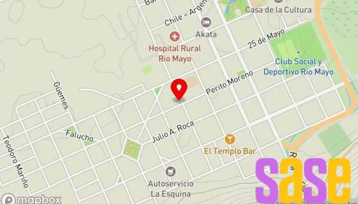 mapa de Cooperativa Río Mayo de Servicios Públicos Limitada Compañía eléctrica en Río Mayo