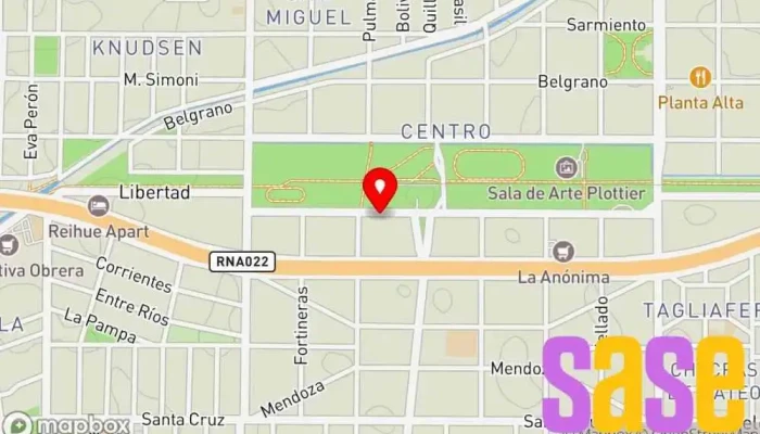 mapa de Cooperativa Servicios Publicos Plottier Ltda Compañía eléctrica en Plottier