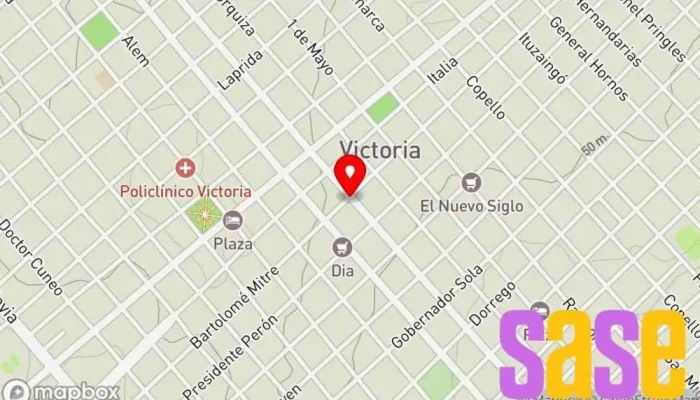 mapa de Cooperativa Victoria de Electrificacion Rural Comercio en Victoria