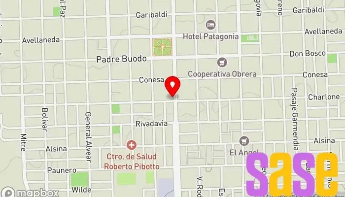mapa de COSEGA - Farmacia Central Farmacia en Gral. Acha