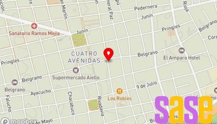 mapa de Creditos Radio Rally Emisora de radio en San Luis