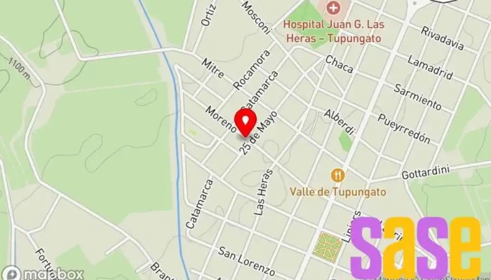 mapa de DC electrónica automotriz y GNC 5TA Taller mecánico, Taller de reparación de automóviles, Taller de reparaciones eléctricas, Electricista en Tupungato