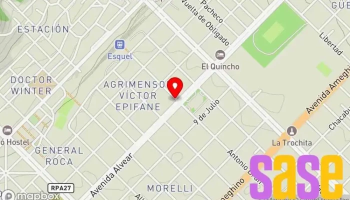 mapa de Del Sur Electricidad S.r.l. Comercio en Esquel