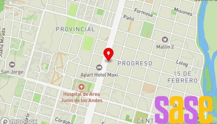 mapa de DINAMO Materiales Eléctricos - Sucursal Neuquén Tienda de electricidad en Junín de los Andes