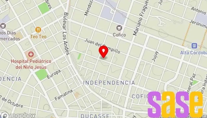 mapa de Discar S.A. Metering Fábrica, Electronics company, Empresa de software en Córdoba