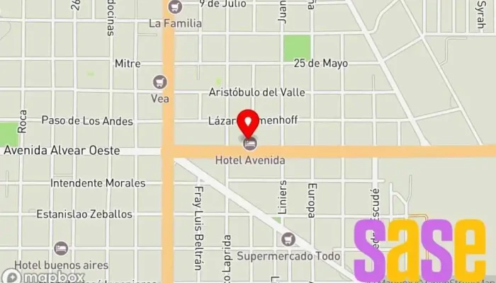 mapa de D&S materiales electricos  en Gral. Alvear