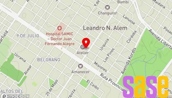 mapa de E-met Repuestos Tienda de repuestos para automóviles en Leandro N. Alem